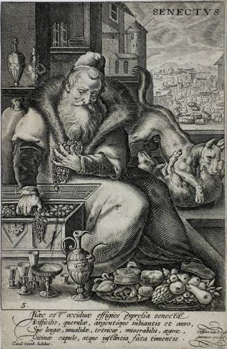 Passe, Crispijn de - Die Lebensalter des Mannes - Die Lebensalter des Mannes - Senectus