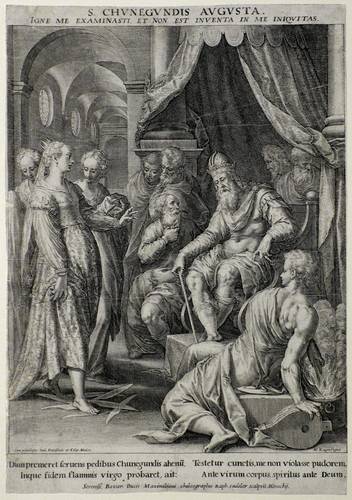 Sadeler, Raphael d.Ä. - Die Prüfung der heiligen Kunigunde - Die Prüfung der heiligen Kunigunde - S. Chunegundis Augusta