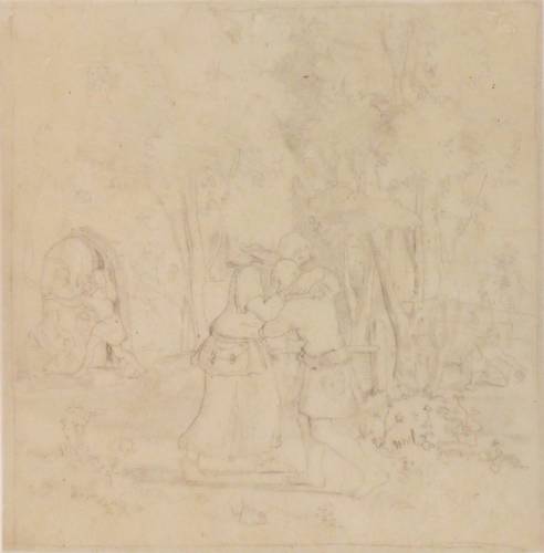 Richter, Adrian Ludwig -  -  - Umarmung