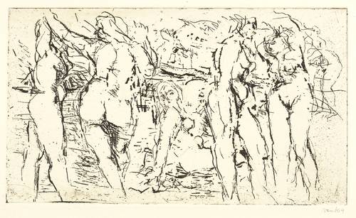 Vent, Hans -  -  - Große Frauengruppe am Strand