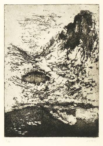 Niemeyer-Holstein, Otto -  -  - Bergtal mit See