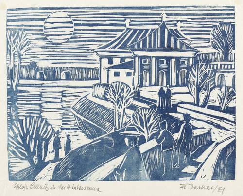 Decker, Friedrich -  -  - Schloß Pillnitz in der Wintersonne