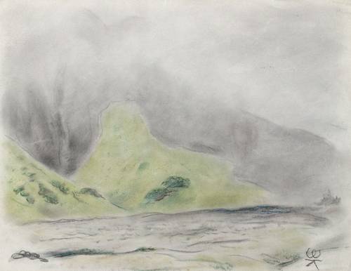 Enderlein, Karl -  -  - Nebel in der Sächsischen Schweiz (Elbtal)