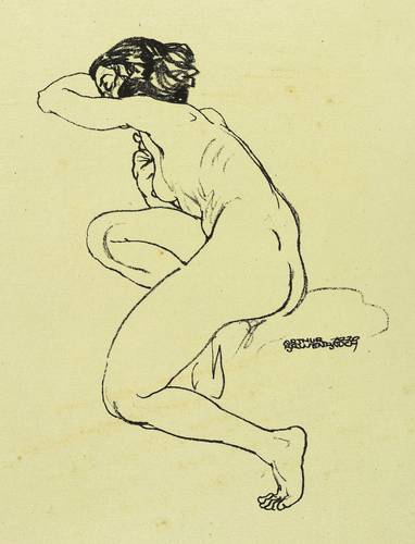 Brusenbauch, Arthur -  -  - Schlafender Frauenakt