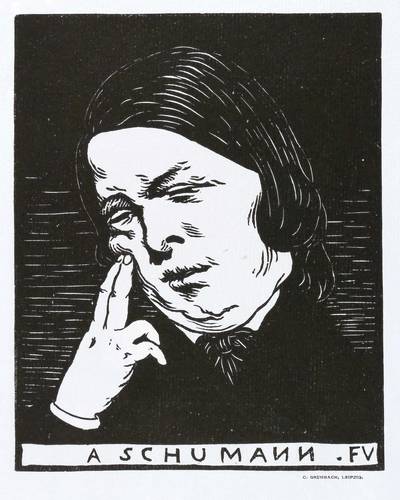 Vallotton, Felix -  -  - A. Schumann (Bildnis Robert Schumann)