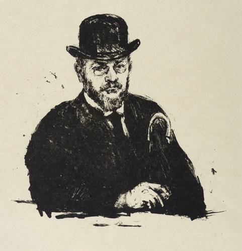 Slevogt, Max -  -  - Selbstbildnis mit Hut und Stock