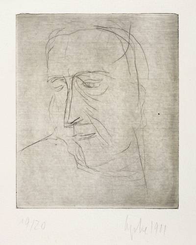 Lepke, Gerda -  -  - Ohne Titel (Kopf)