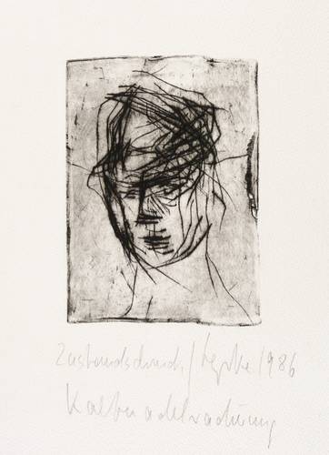 Lepke, Gerda -  -  - Kopf eines jungen Mannes