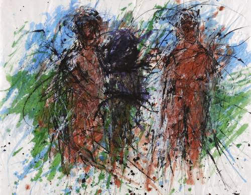 Lepke, Gerda -  -  - Ohne Titel (Begegnung)