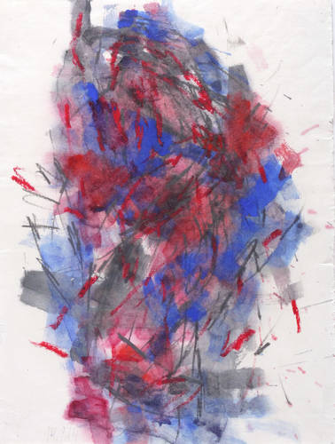 Lepke, Gerda -  -  - Ohne Titel (Roter Busch)