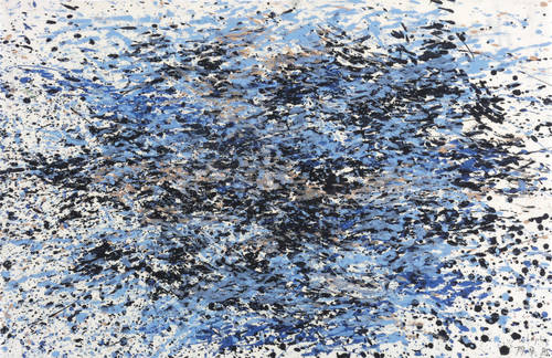 Lepke, Gerda -  -  - Ohne Titel (Regenwolke)