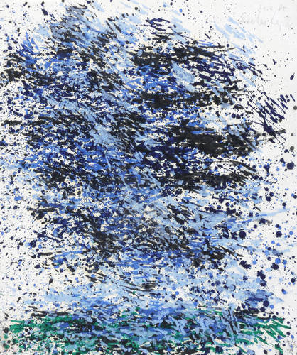 Lepke, Gerda -  -  - Ohne Titel (Aufsteigende Wolken)