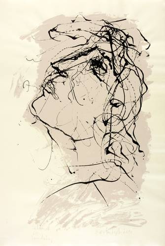 Lepke, Gerda -  -  - Aufblickender Kopf