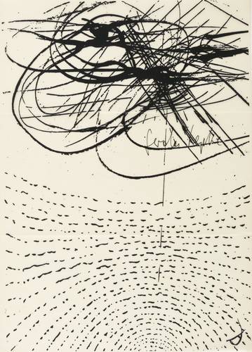 Lepke, Gerda -  -  - Ohne Titel (Wolke über Landschaft)