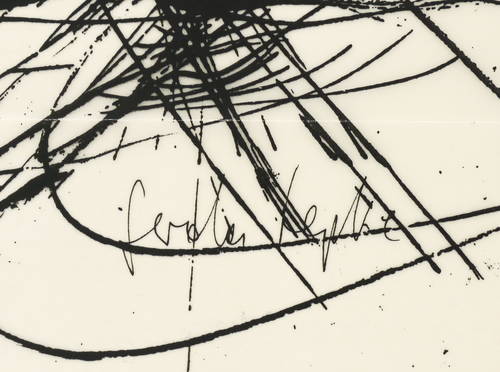 Lepke, Gerda -  -  - Ohne Titel (Wolke über Landschaft)