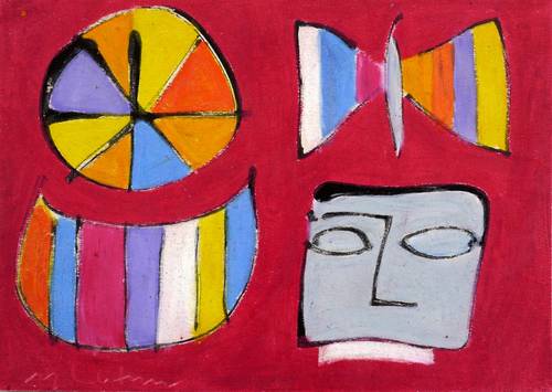 Luther, Manfred - Improvisationen - Improvisationen - Ohne Titel (Rad, Mund, Falter & Maske I)