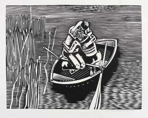 Mattheuer, Wolfgang -  -  - Kuss im Kahn