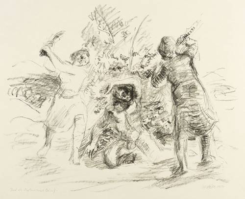 Metzkes, Harald -  -  - Tod des Orpheus (nach Dürer)