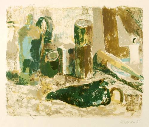 Metzkes, Harald -  -  - Stillleben mit grüner Paprika