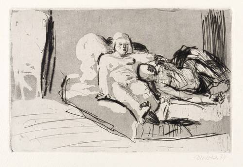 Metzkes, Harald -  -  - Liegendes Paar (Ruhendes Paar)