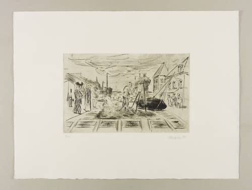 Metzkes, Harald -  -  - Maler am Hafen