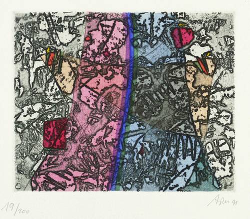 Mörstedt, Alfred Traugott -  -  - Ohne Titel (Einschlüsse Aufbrüche V)