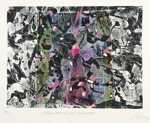 Mörstedt, Alfred Traugott -  -  - Spielwiese in der Vogelschau