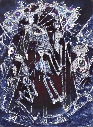 Münzner, Rolf -  -  - Karussell in Blau II