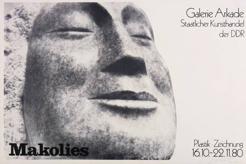Makolies, Peter - Ausstellungsplakat Galerie Arkade Berlin - Ausstellungsplakat Galerie Arkade Berlin - Kopf