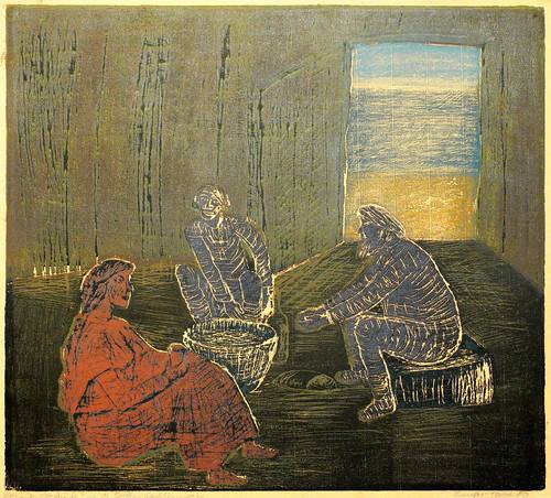 Laufer-Herbst, Maria -  -  - In der Hütte (Maxim Gorki)