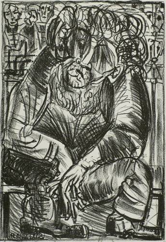 Naumann, Hermann -  -  - Bärtiger alter Mann