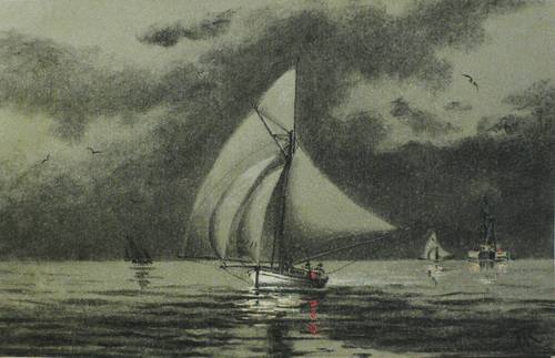 Rolph, Maire -  -  - Segelboote auf dem Meer