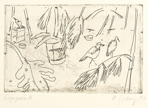 Sperling, Margot -  -  - In der Vogelvoliere