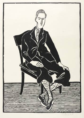 Sichhardt, Evi -  -  - Junger sitzender Mann