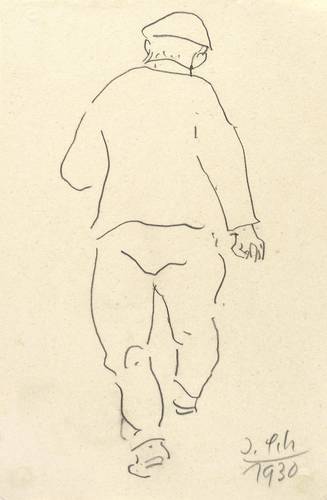 Scharl, Josef -  -  - Figur von hinten gesehen