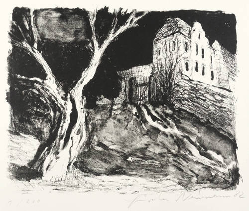 Neumann, Gisela -  -  - Nußbaum am Gehöft