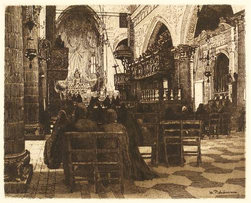 Pietschmann, Max -  -  - Kircheninterieur