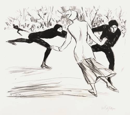 Schlittgen, Hermann -  -  - Schlittschuhläufer