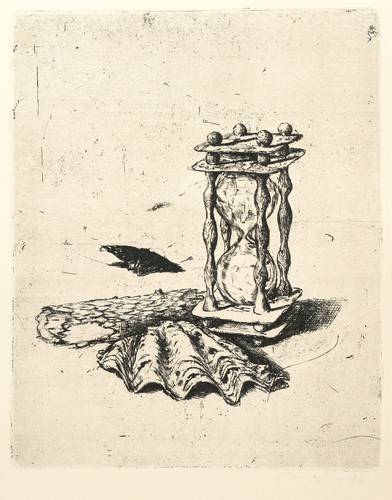 Magnus, Klaus -  -  - Stillleben mit Sanduhr