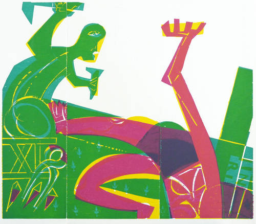 Grieshaber, HAP - Polnischer Kreuzweg - Polnischer Kreuzweg - Die Nagelung