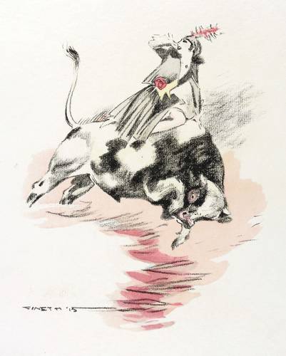 Finetti, Gino von -  -  - Raub der Europa (Europa auf dem Stier)