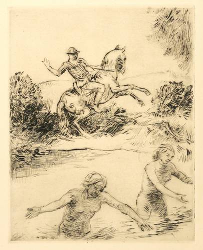 Schinnerer, Adolf -  -  - Reiter und Frauen