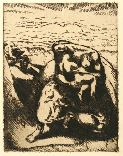 Scharff, Edwin -  -  - Familie am Meer