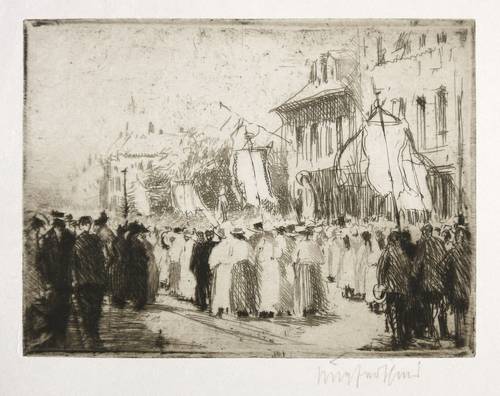 Kupferschmid, Hermann -  -  - Die Prozession