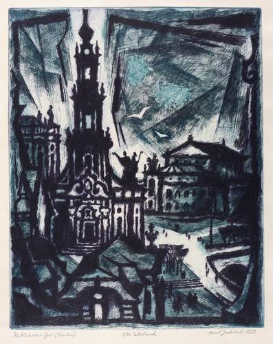 Jockusch, Horst -  -  - Kathedrale + Oper (Dresden)
