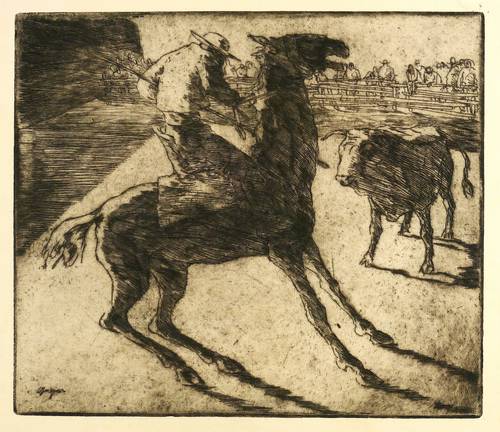 Geiger, Willi -  -  - Stierkampf (Torero in der Arena)