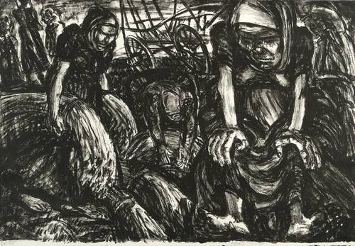 Paris, Ronald -  -  - Dekret über den Frieden (Bäuerinnen auf dem Feld)