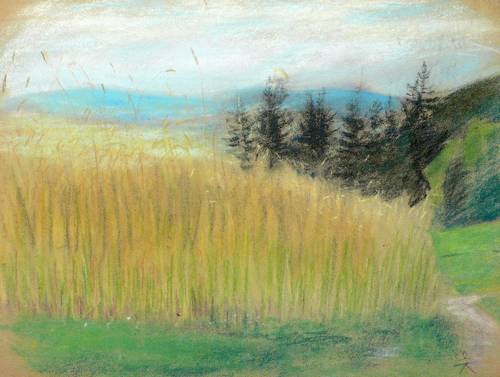 Enderlein, Karl -  -  - Feldweg im Hochland