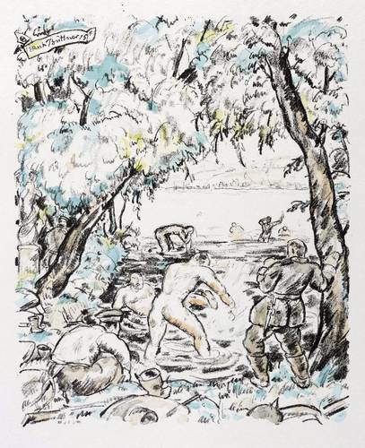 Büttner, Erich -  -  - Badende Krieger