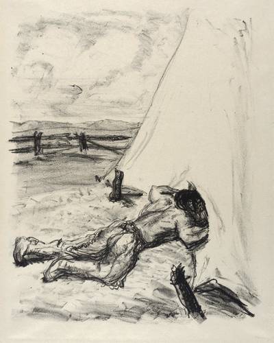 Slevogt, Max - Lederstrumpf-Erzählungen - Lederstrumpf-Erzählungen - Matoree späht ins Zelt